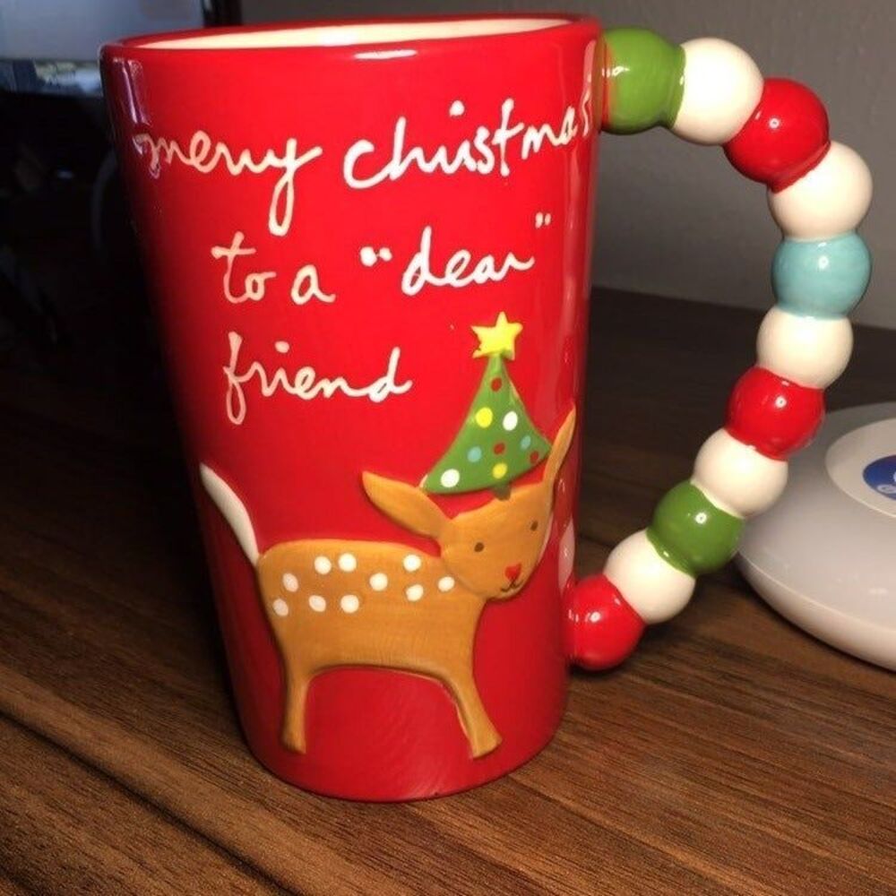 Sandra Magsamen Holiday Mug RED
